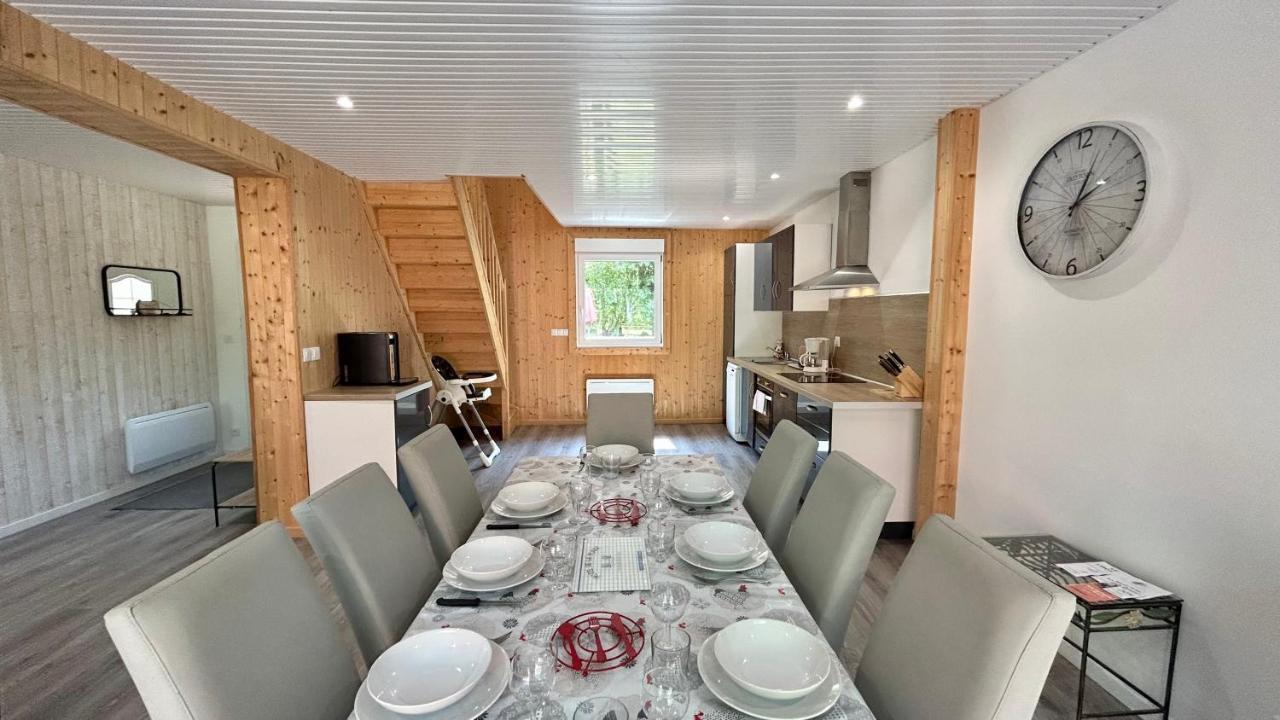 Chalet avec terrasse sur pilotis vue sur l'étang Rue  Exterior foto