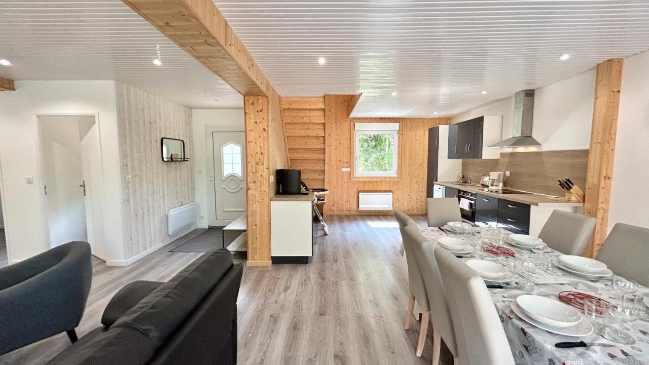 Chalet avec terrasse sur pilotis vue sur l'étang Rue  Exterior foto